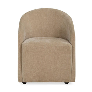   Velvet Dining Chair with Casters | Oroa.com