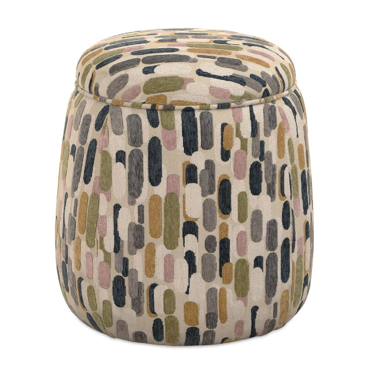   Multicolored Pattern Storage Ottoman | Oroa.com