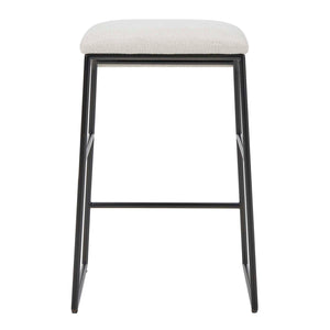   Cream Fabric Seat Counter Stool | Oroa.com