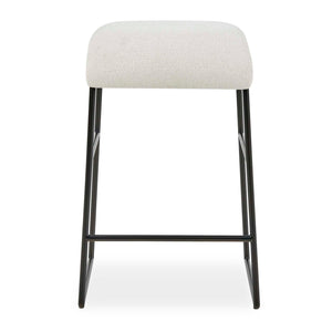   Cream Fabric Seat Counter Stool | Oroa.com