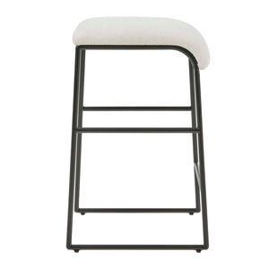   Cream Fabric Seat Counter Stool | Oroa.com