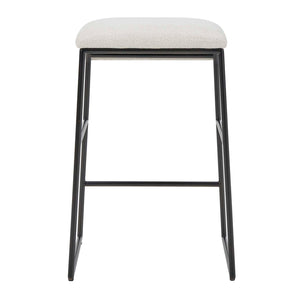   Cream Fabric Seat Counter Stool | Oroa.com