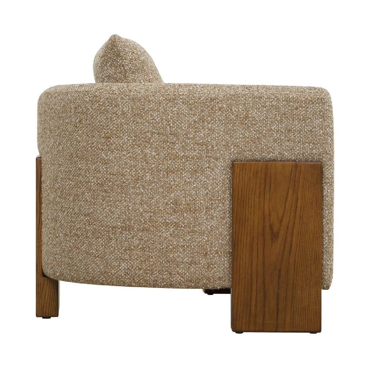  Cream Boucle 3-Legged Accent Chair | Oroa.com