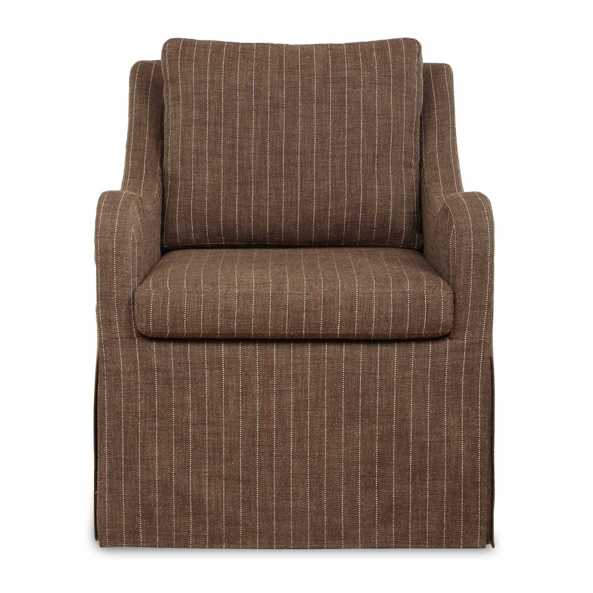   Brown Pinstripes Swivel Chair | Oroa.com