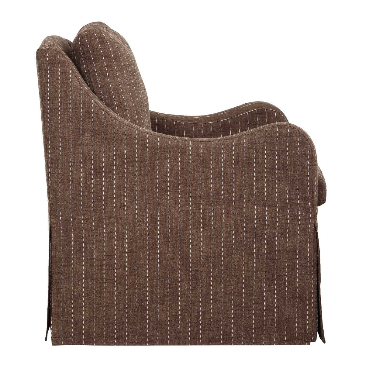   Brown Pinstripes Swivel Chair | Oroa.com