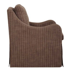   Brown Pinstripes Swivel Chair | Oroa.com