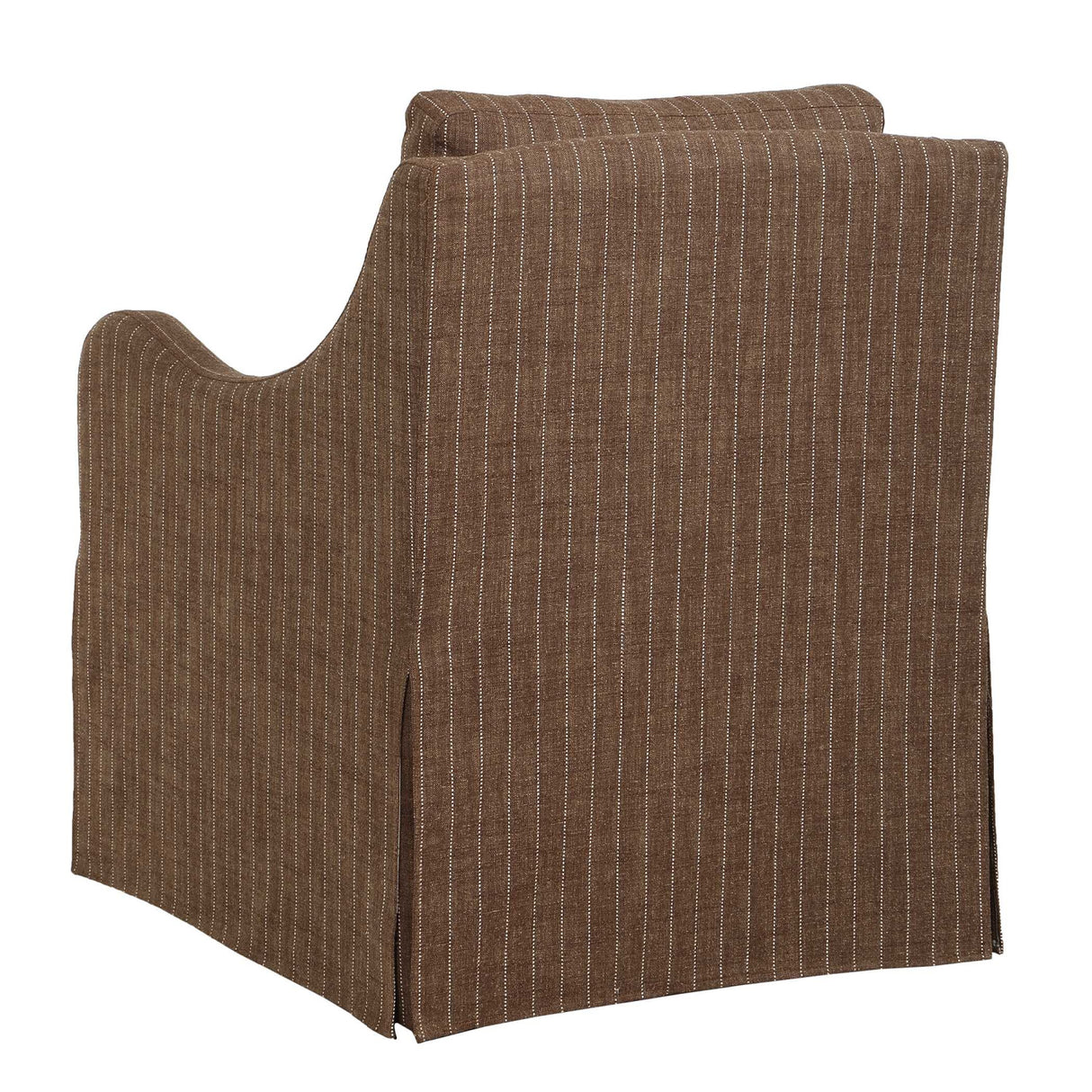  Brown Pinstripes Swivel Chair | Oroa.com