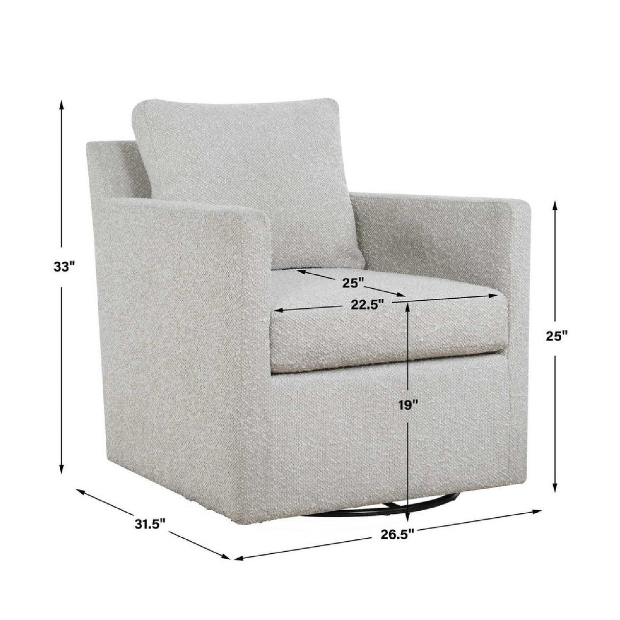   Upholstered Swivel/Glider Armchair | Oroa.com