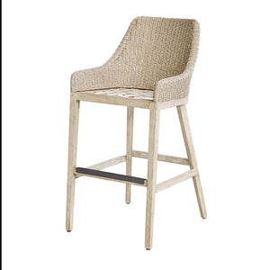   Cream Wicker Outdoor Bar Stool | Oroa.com