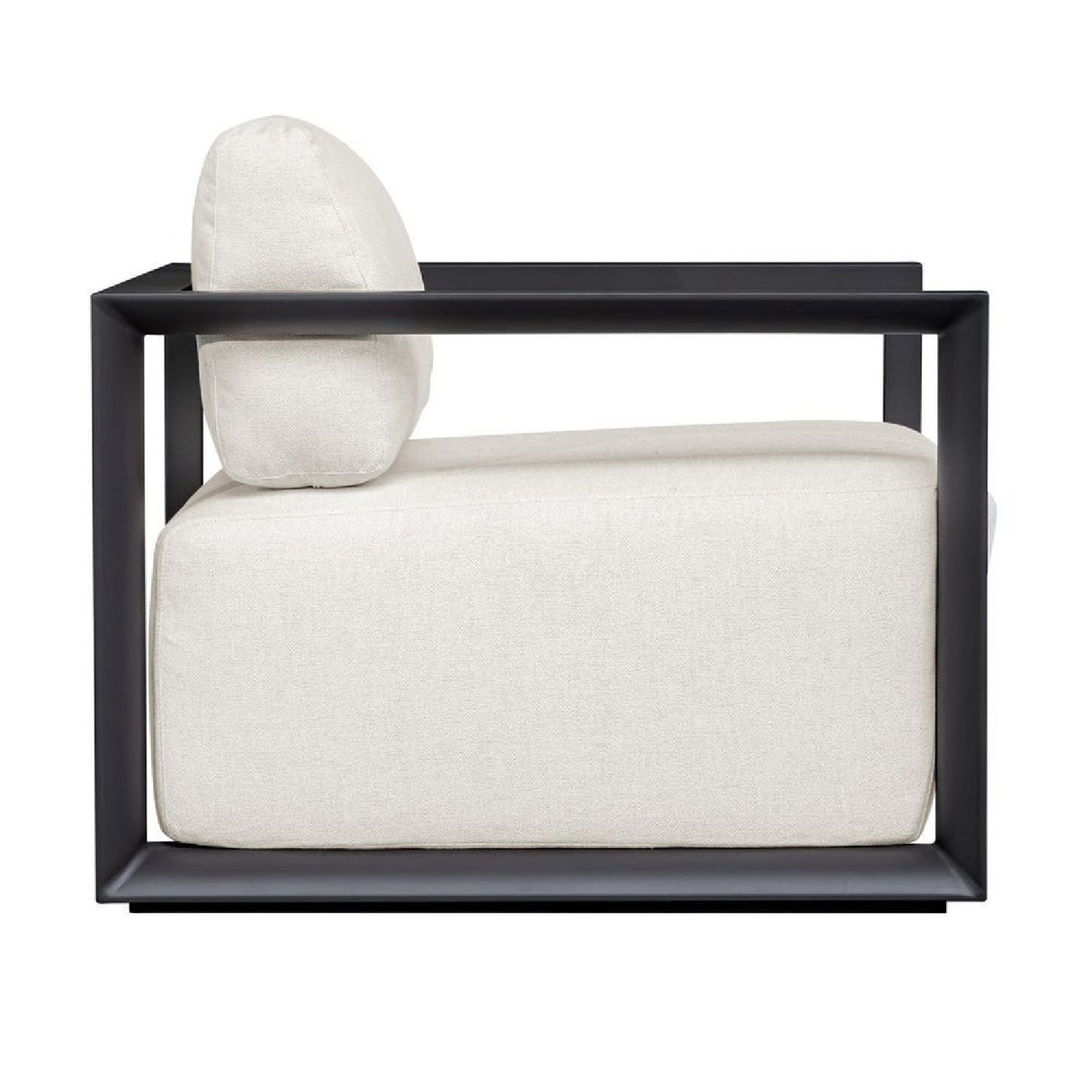   White Cushioned Outdoor Lounge Chair | Oroa.com