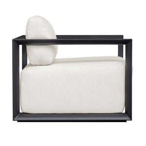   White Cushioned Outdoor Lounge Chair | Oroa.com