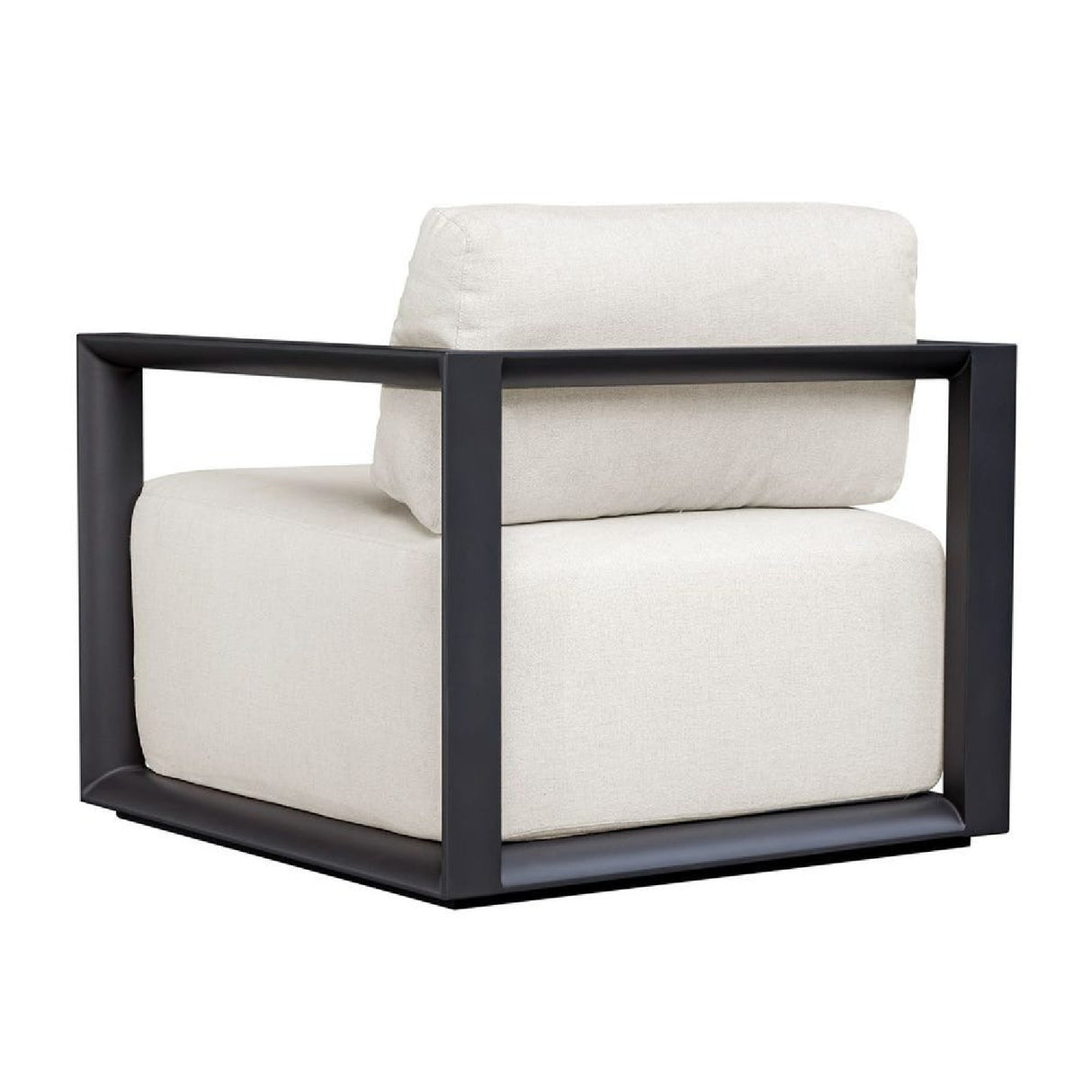   White Cushioned Outdoor Lounge Chair | Oroa.com
