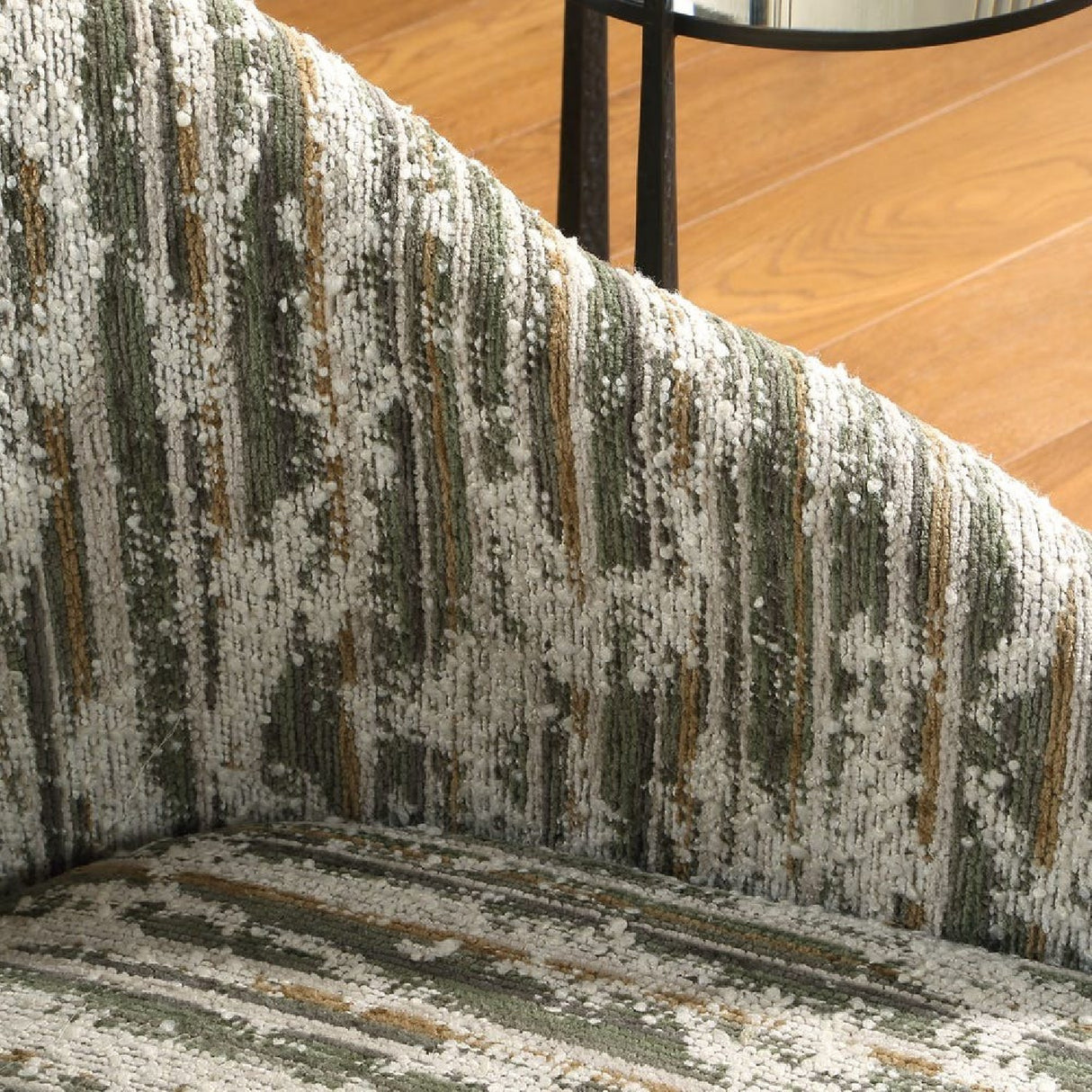   Slubbed Boucle Swivel Chair | Oroa.com