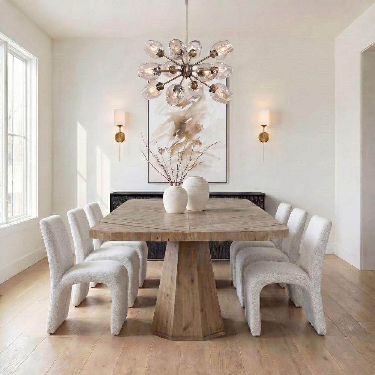  Boucle Arched Dining Chair | Oroa.com
