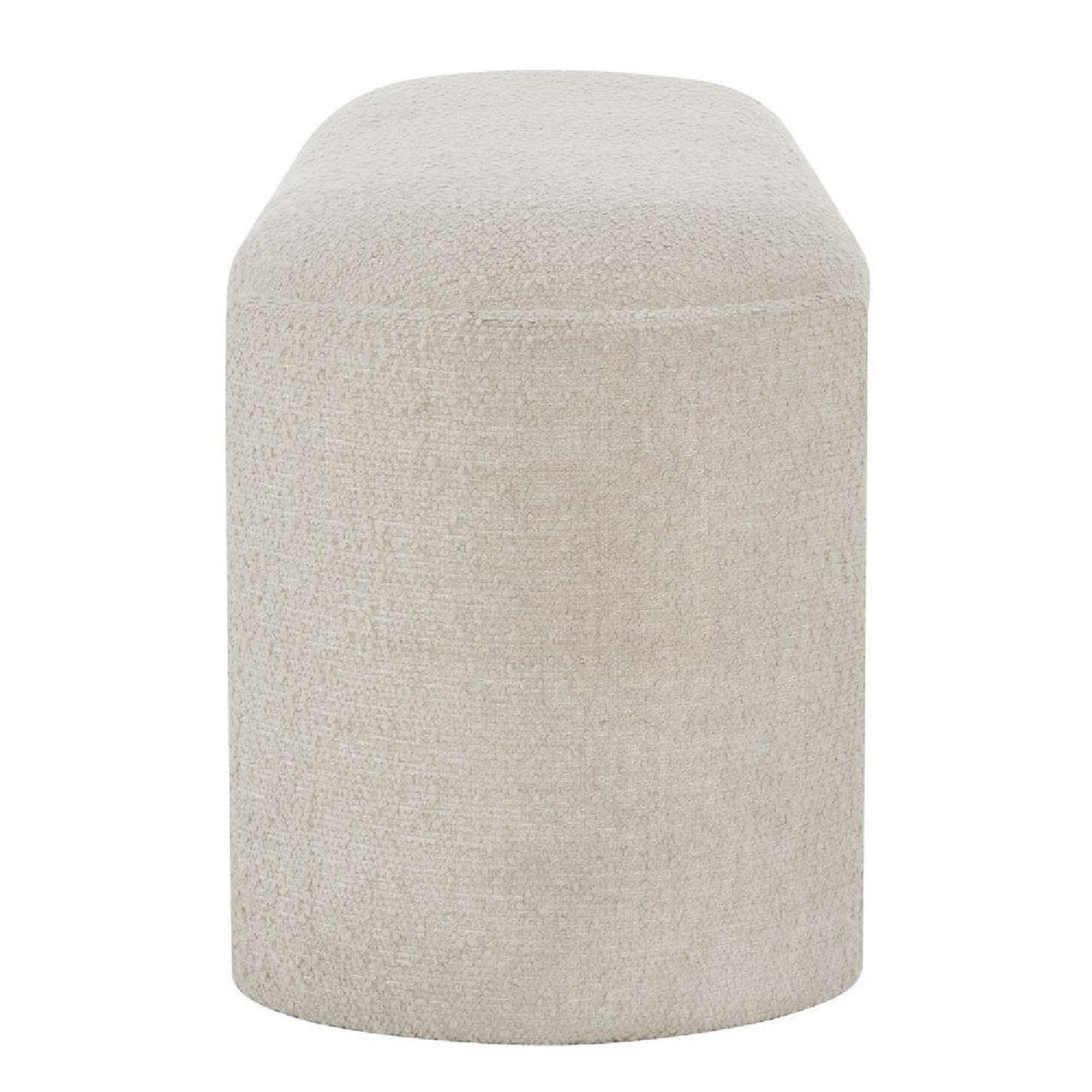   White Boucle Bench | Oroa.com