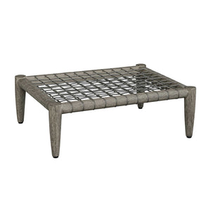   White Cushioned Outdoor Ottoman | Oroa.com