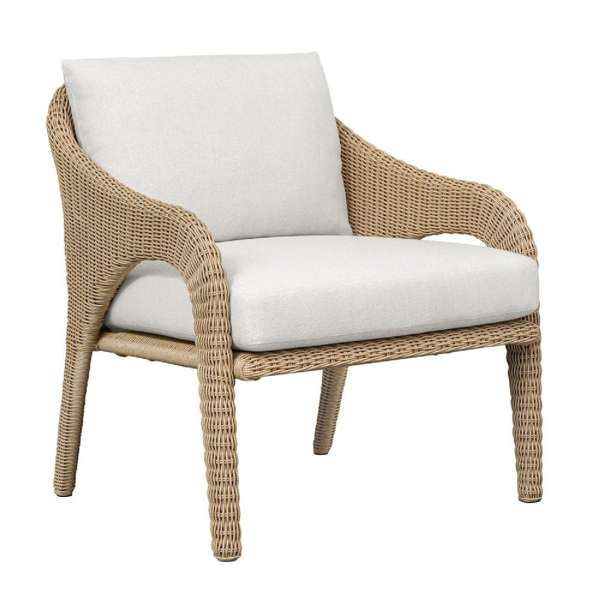   Natural Wicker Outdoor Lounge Chair | Oroa.com