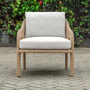   Natural Wicker Outdoor Lounge Chair | Oroa.com