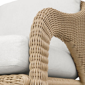   Natural Wicker Outdoor Lounge Chair | Oroa.com