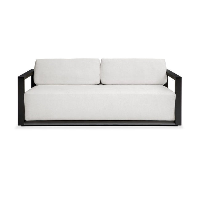 Modern European furniture - White Cushioned 3-Seater Outdoor Sofa - www.oroa.com