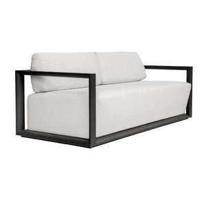   Modern European furniture - White Cushioned 3-Seater Outdoor Sofa - www.oroa.com | Oroa.com