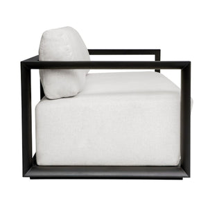   Modern European furniture - White Cushioned 3-Seater Outdoor Sofa - www.oroa.com | Oroa.com