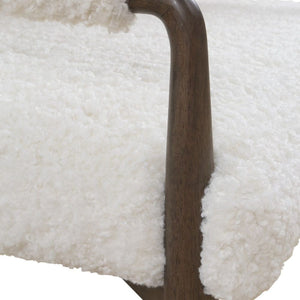   Cream Shearling Dining Chair | Oroa.com