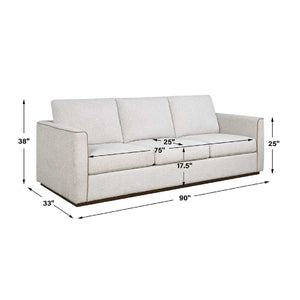   Modern European furniture - Gray Mahogany Outdoor 4-Seater Sofa - www.oroa.com | Oroa.com