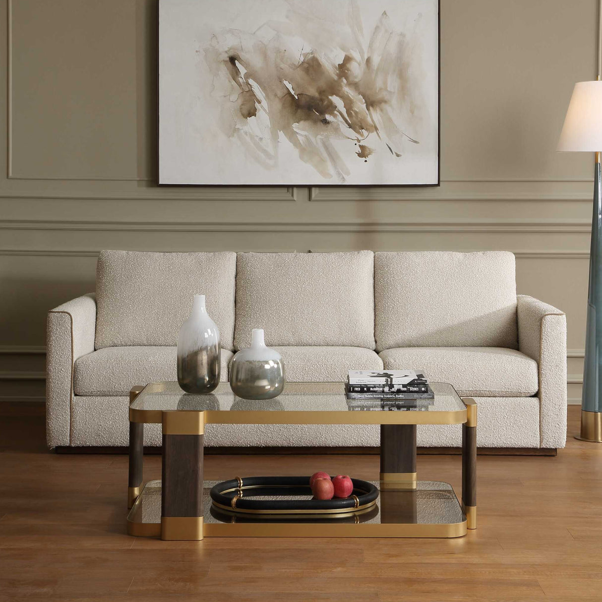   Modern European furniture - Gray Mahogany Outdoor 4-Seater Sofa - www.oroa.com | Oroa.com
