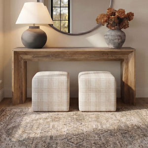   Chenille Cube Ottoman | Oroa.com