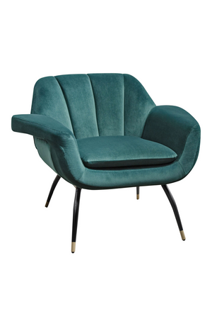 Velvet Channeled Lounge Chair | Versmissen Abbey | Oroa.com