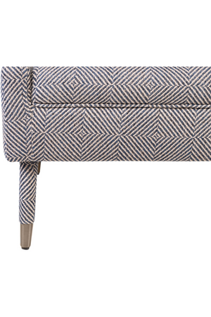 Jacquard Modern Footstool | Versmissen Balham | Oroa.com