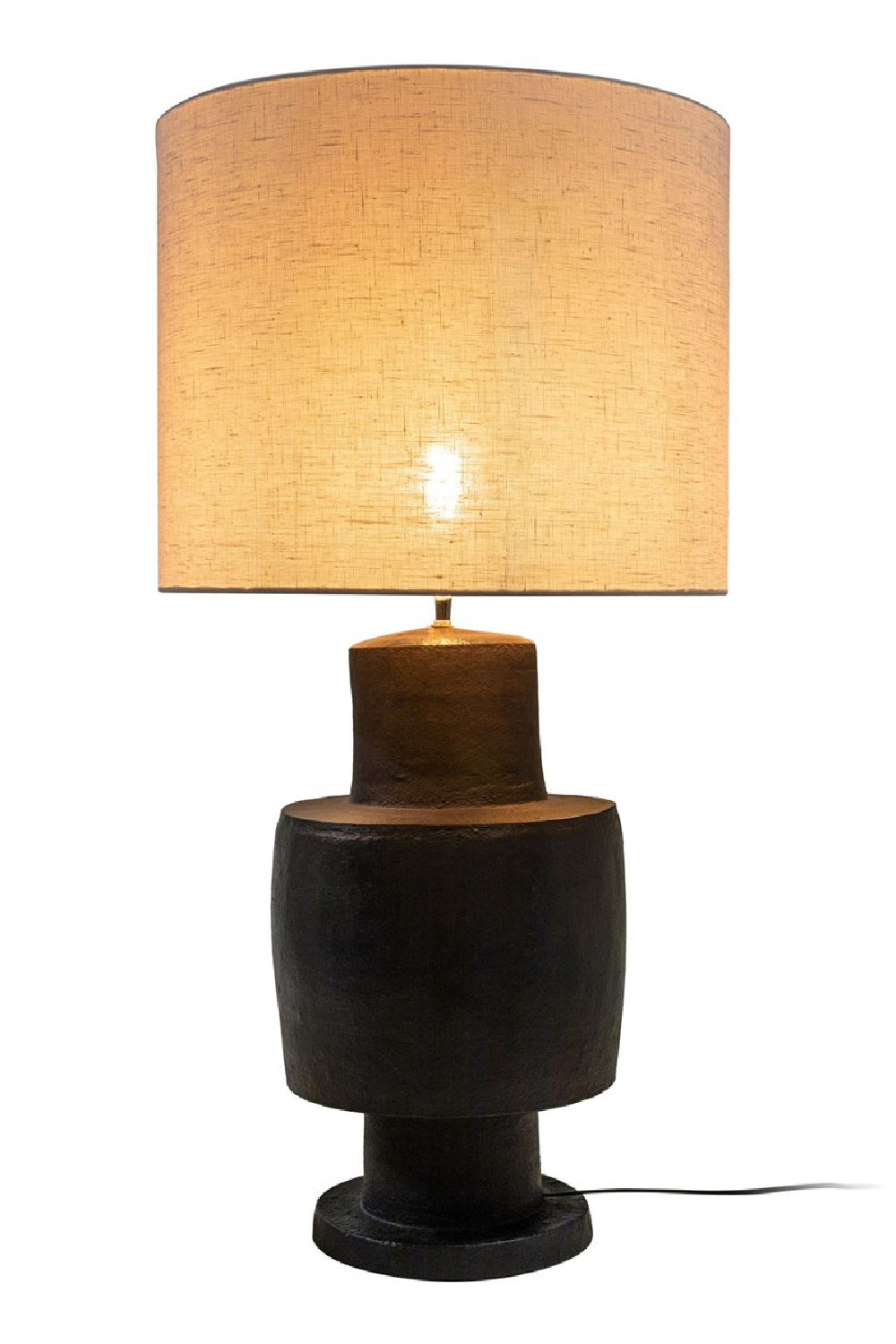 Terracotta Drum Table Lamp | Versmissen Blacky | Oroa.com