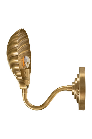 Gold Scalloped Wall Lamp | Versmissen Bonaire | Oroa.com