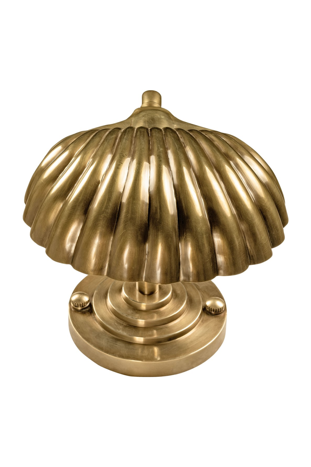 Gold Scalloped Wall Lamp | Versmissen Bonaire | Oroa.com
