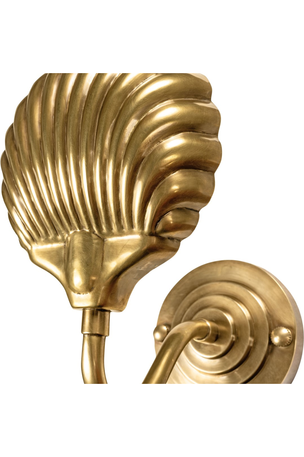 Gold Scalloped Wall Lamp | Versmissen Bonaire | Oroa.com