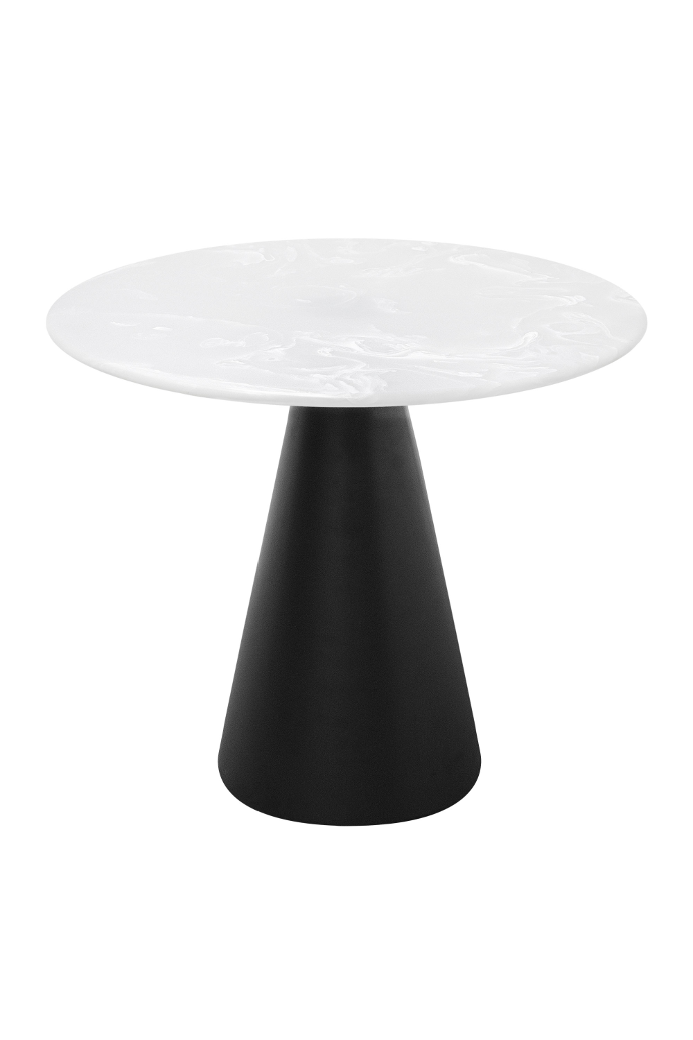 White Marble Pedestal Coffee Table | Versmissen Cone | Oroa.com