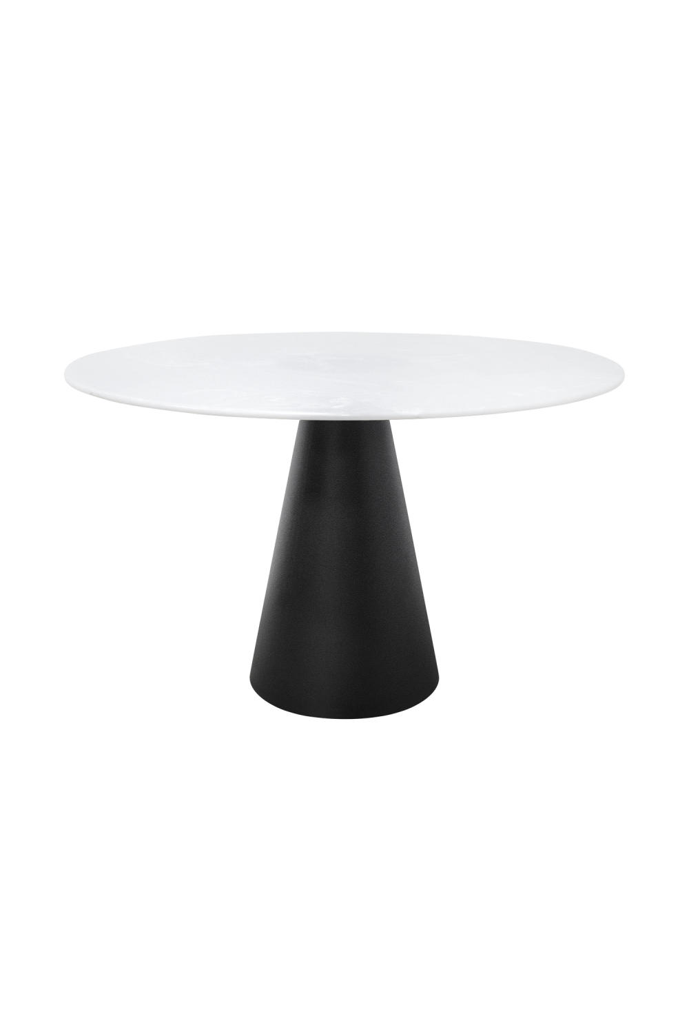 White Marble Pedestal Dining Table | Versmissen Cone | Oroa.com