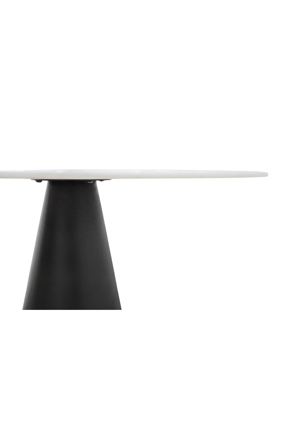 White Marble Pedestal Dining Table | Versmissen Cone | Oroa.com