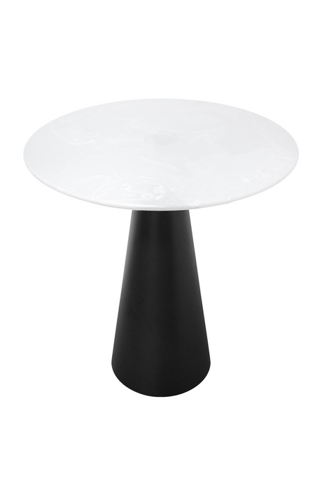 White Marble Pedestal Dining Table | Versmissen Cone | Oroa.com