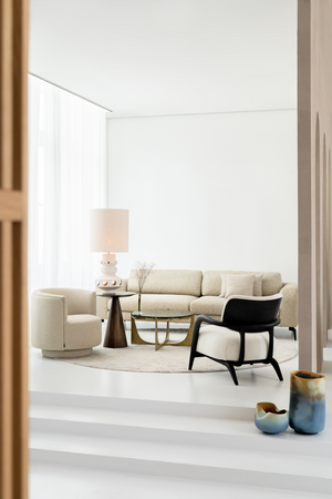 Wooden Pedestal Occasional Table | Versmissen Congo | Oroa.com