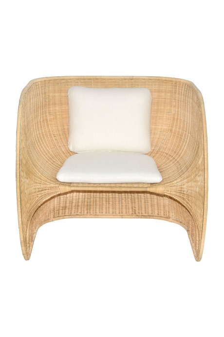 Rattan Curved Lounge Chair | Versmissen Fole | Oroa.com