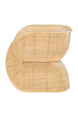 Rattan Curved Lounge Chair | Versmissen Fole | Oroa.com