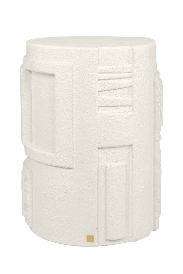 Carved Cylindrical Occasional Table | Versmissen Glitch | Oroa.com