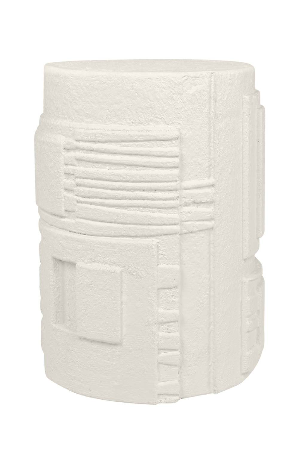 Carved Cylindrical Occasional Table | Versmissen Glitch | Oroa.com