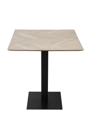 Square Pedestal Dining Table | Versmissen Herringbone | Oroa.com