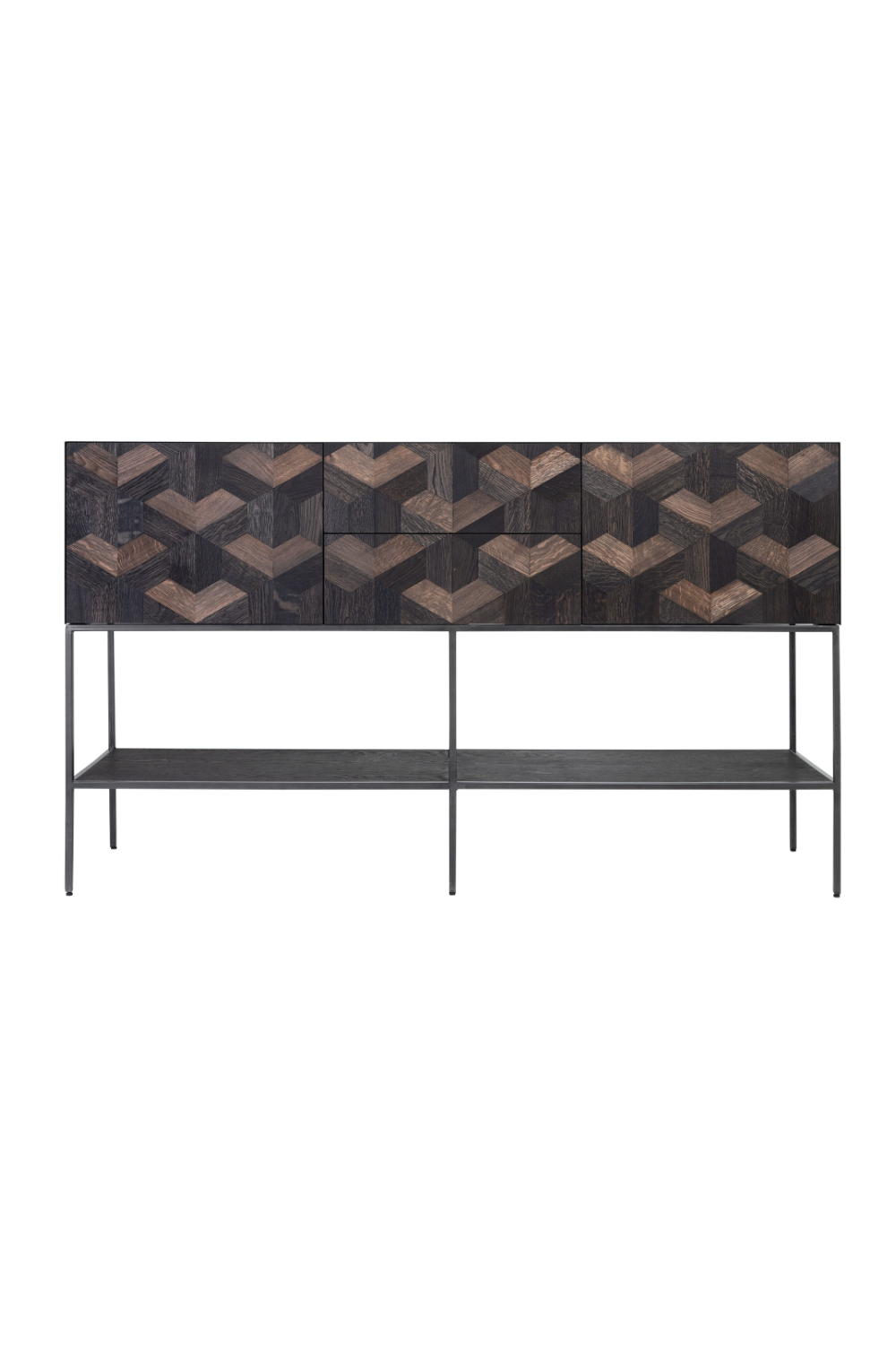 Oak Parquet Sideboard with Toprack | Versmissen Illusion | Oroa.com