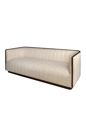Beige Channeled Sofa | Versmissen Isabel | Oroa.com