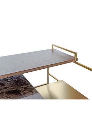 Multi-layered Gold Coffee Table | Versmissen Architect | Oroa.com