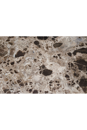 Brown Marble Round DIning Table | Versmissen Razor | Oroa.com